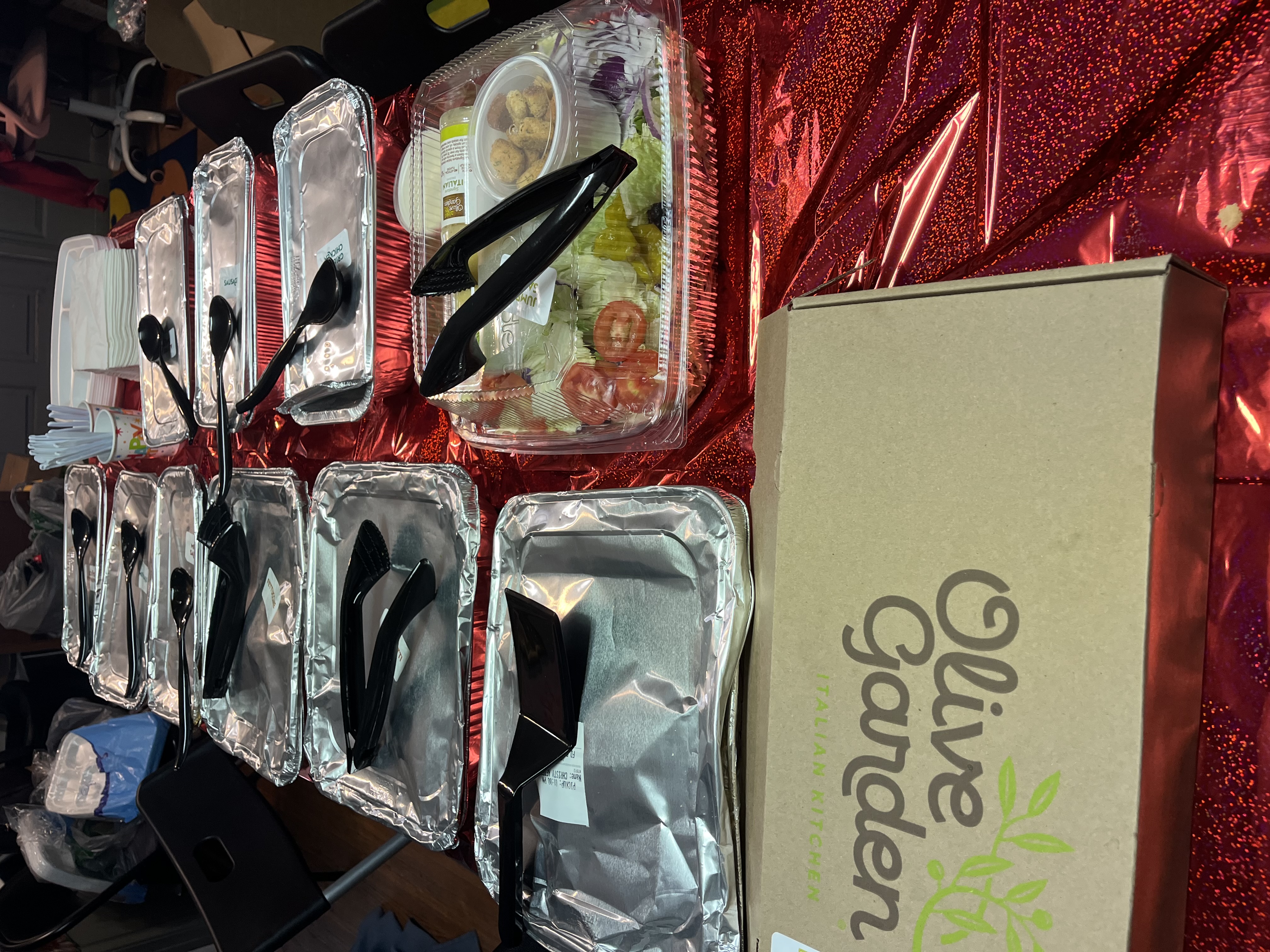 Teacher appreciation meal from Olive Garden